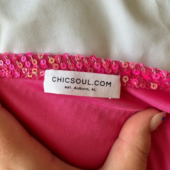 Plus size sequin mini dress - Picture 4 of 4